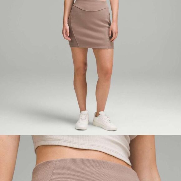 Lululemon Women's Scuba Taupetastic Brown skirt - Picture 4 of 5